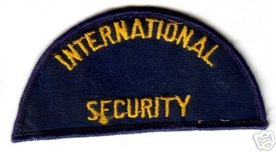 SECURITY CLOTH FLASH INTERNAIONAL SECURITY