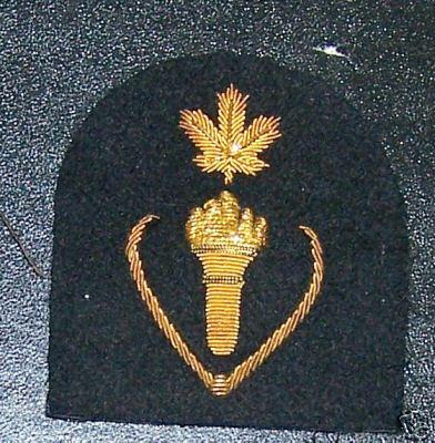 Royal Cdn Navy Apprentice Tech. Gold Wire Trade Badge