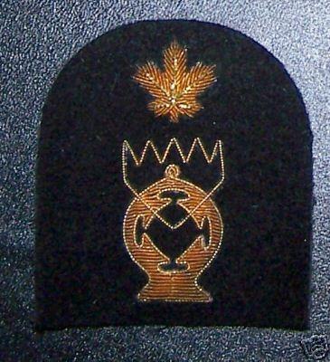 Royal Cdn Navy Electrical Tech. Gold Wire Trade Badge