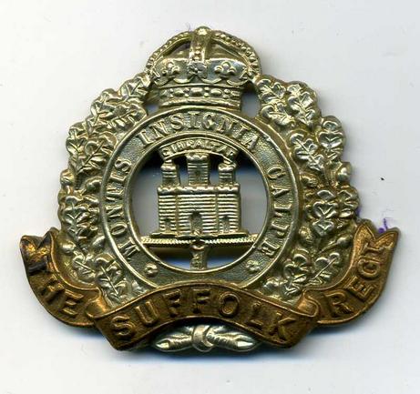 British Army, The Suffolk Regiment Cap Badge