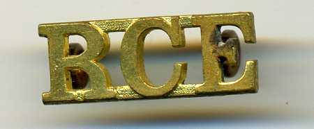 Royal Canadian Engineers Shoulder Title Badge