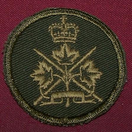 Canadian Army Combat Boonie Badge: General List (men)