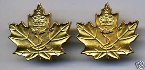 Canadian Navy Cadets Collar Badge Pair (1st Type)