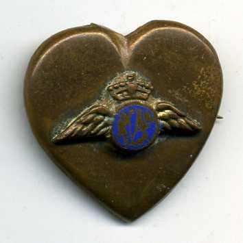 RCAF Heart Shaped Sweetheart Pin
