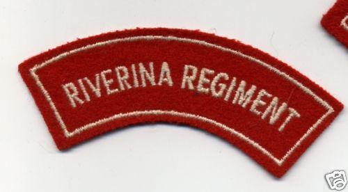 Australian Riverina Regiment Cloth Shoulder Patch
