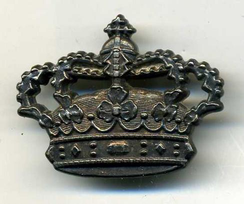 Denmark Army Silver Crown Badge