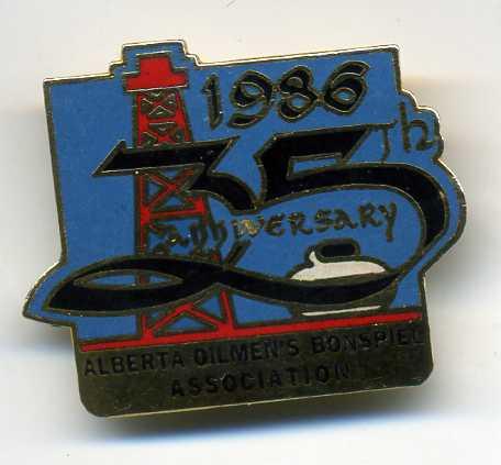 Curling Pin: Alberta Oilmen's Bonspiel Association