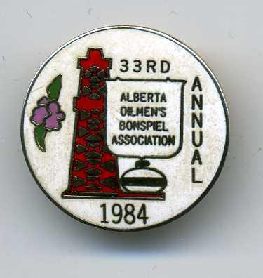 Curling Pin: Alberta Oilmen's Bonspiel Association