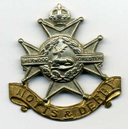 Damaged: Sherwood Foresters Cap Badge