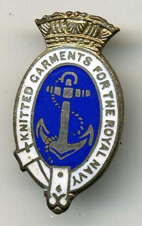 British: KNITTED GARMENTS FOR THE ROYAL NAVY Pin