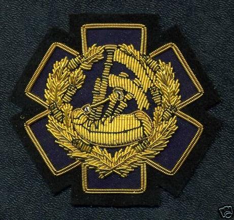 Gold Wire, PIPE MAJOR EMS / EMT, Badge of Appointment