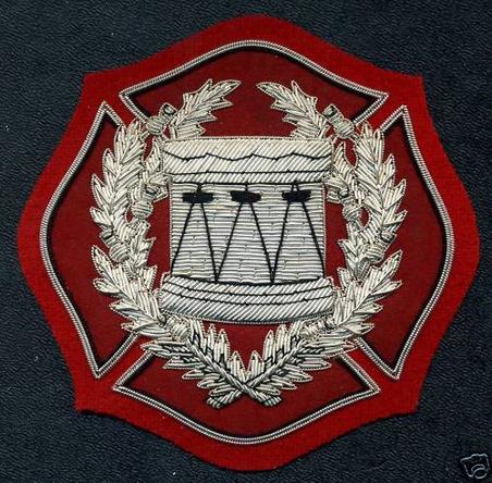 Silver Wire, DRUM MAJOR Fire Dept, Badge of Appointment