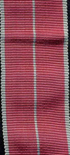 1937 British Empire Medal Ribbon. Full size