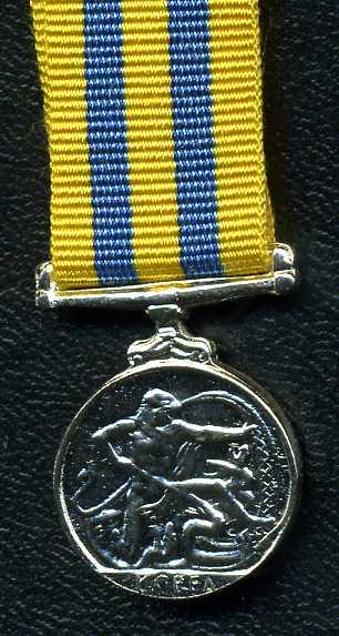Canadian: Korea Medal with ribbon (mini)