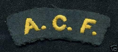 BRITISH: Army Cadet Force (ACF) Cloth Shoulder Flash