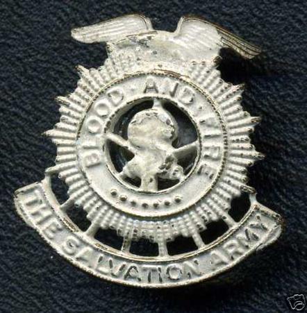 USA: THE SALVATION ARMY Frosted Silver Pin