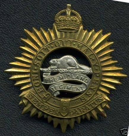 WW2, Midland Regiment Cap Badge