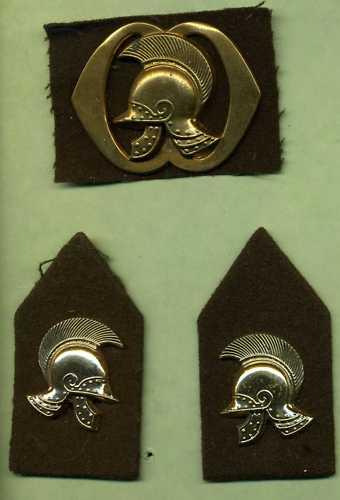 Dutch Army: Engineers Corps Cap and Collar Badge Set