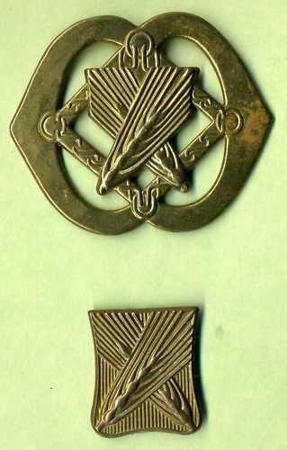 Netherland Army Catering Corps Cap Badge & Collar Badge