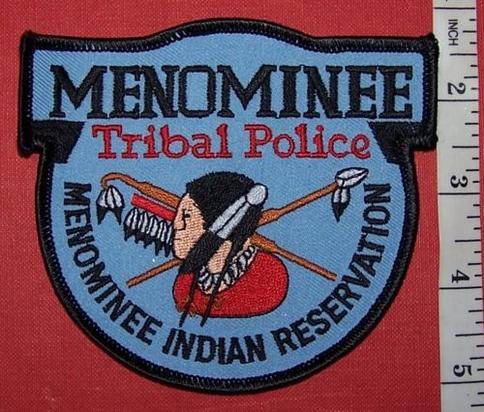USA TRIBAL: MENOMINEE POLICE Shoulder Patch