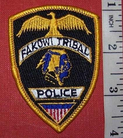 USA TRIBAL: FAKOWI POLICE Shoulder Patch