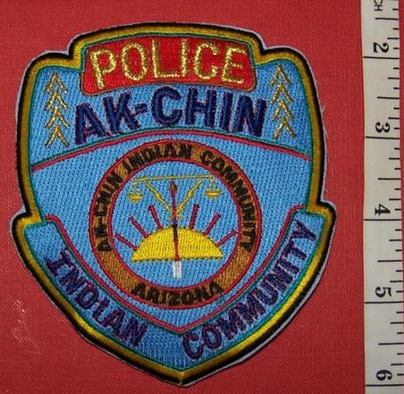 USA TRIBAL: AK-CHIN INDIAN POLICE Shoulder Patch