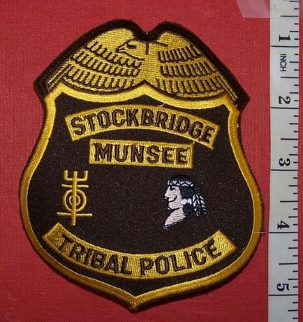 USA TRIBAL: STOCKBRIDGE MUNSEE POLICE Shoulder Patch