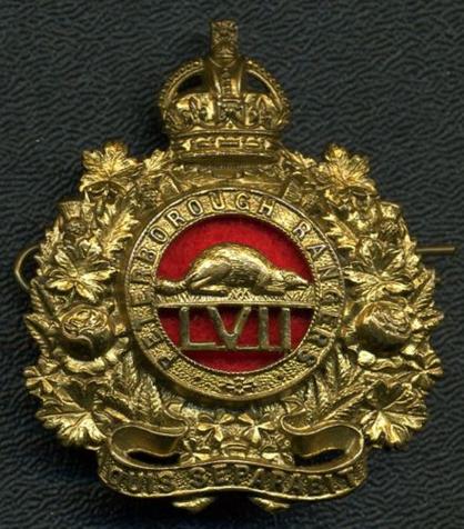 Pre WW1, 57th Regiment Peterborough Rangers Cap Badge