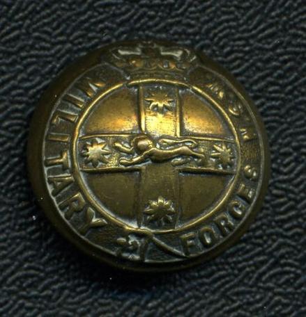 NSW: N.S.W. MILITARY FORCES Uniform Button 1885-1902