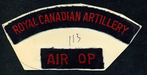 AIR OP Royal Canadian Artillery Cloth Shoulder Flash