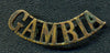 GAMBIA Metal Shoulder Title