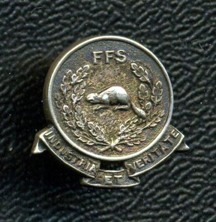 FFS Canadian Beaver Industria et Veritate Pin Sterling