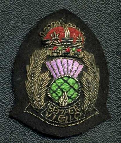 Scottish National Police OFFICERS Bullion Cap Badge