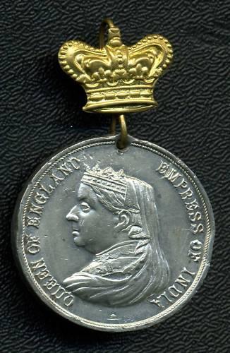 Queen VICTORIA 60 Year Jubilee Medal 1897 West Bromwich