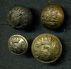Collection of 4 Uniform Buttons from Spain
