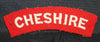 British Army: CHESHIRE Regiment Cloth Shoulder Title