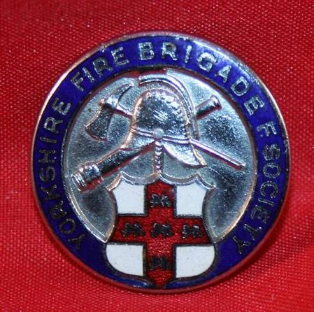 Yorkshire Fire Brigade F Society, members pin numbered