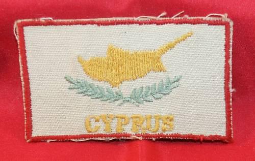 Greek Cyprus Cloth Flash Lot of 2