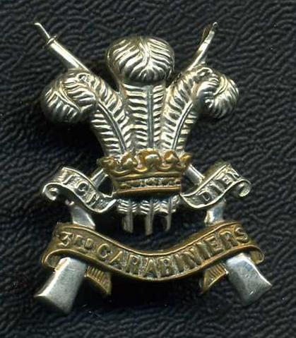 3rd Carabiniers Dragoon Guards Cap Badge