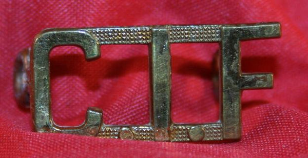 C.I.F. Shoulder Title.