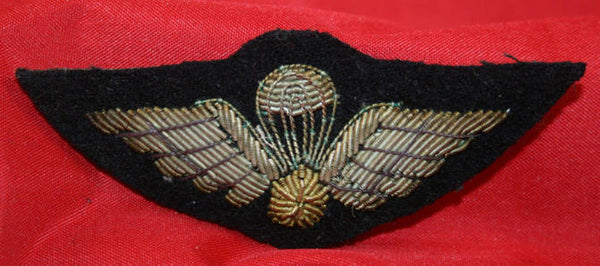 Canadian Airborne Gold and Silver wire Parachute Wing