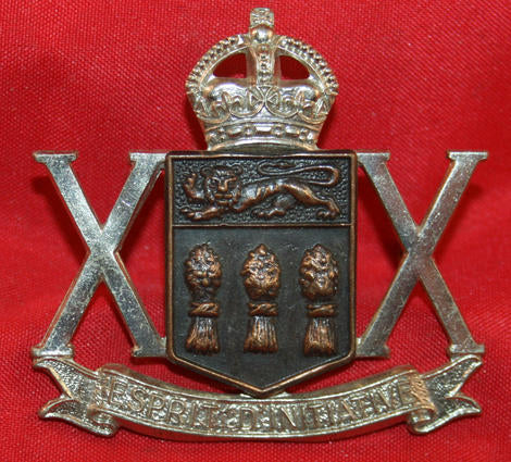 20th Saskatchewan Dragoons (Armoured) Cap Badge