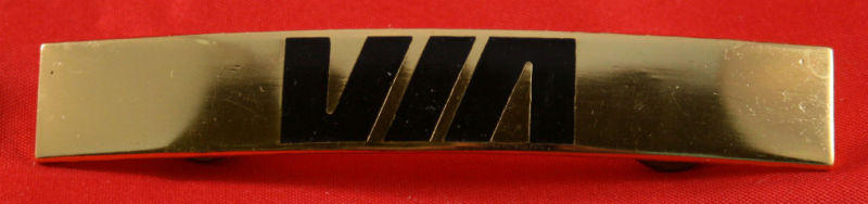 VIA Train Brass Id Badge