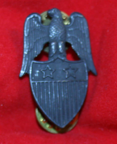 US Officers Collar Badge:Aide to Major General - Subdued