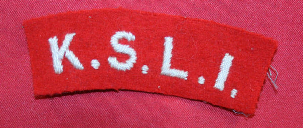 British: K.S.L. I Cloth Shoulder Title Flash