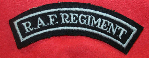 British: RAF Regiment Cloth Shoulder Title