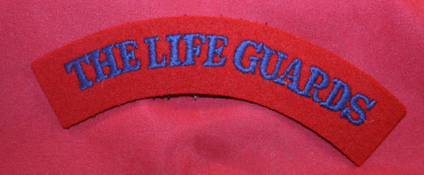 British: The Life Guards Cloth Shoulder Title Flash