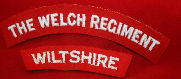 Lot of 2, Wiltshire & Welch Regiment Shoulder Title