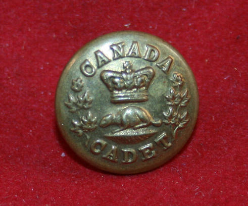 Pre WW1 era, CANADA CADET Uniform Button. (medium size) - Victorian
