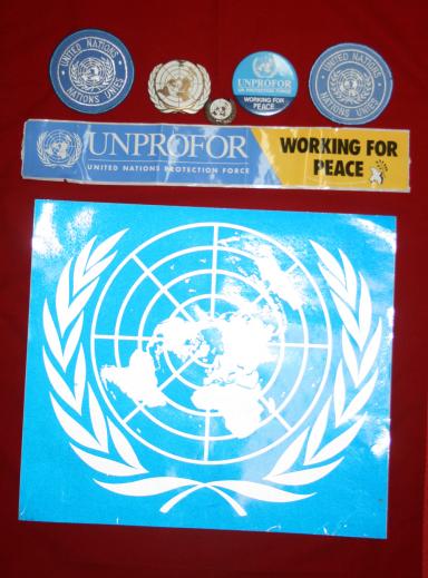 United Nations UNPROFOR Insignia & Decal lot